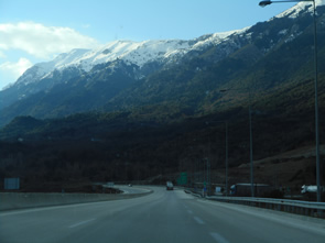 On the Greek A2 Egnatia highway 